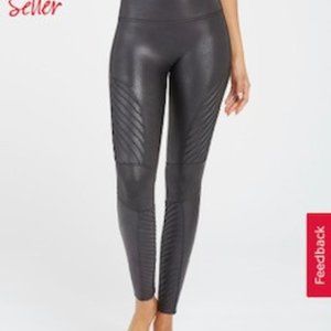 Spanx Faux Leather Moto Leggings